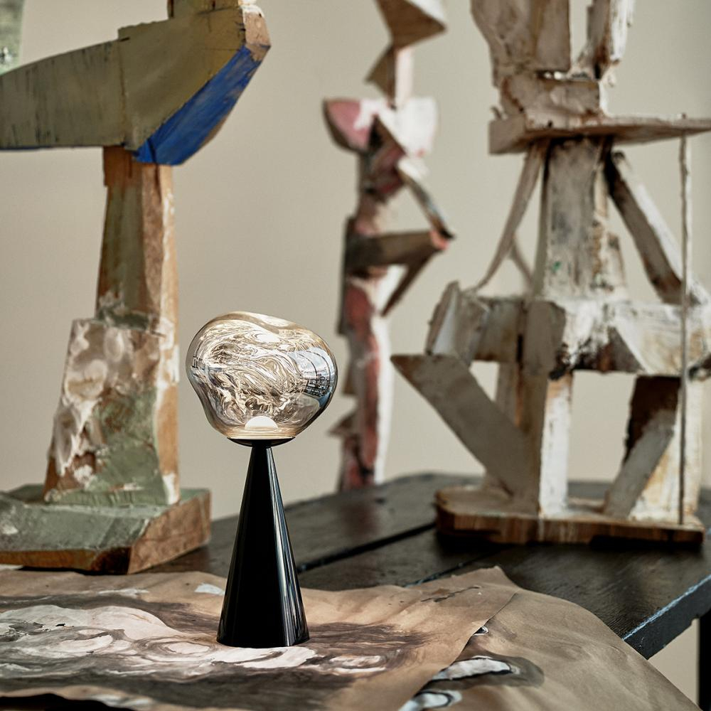 Настольная лампа Melt black