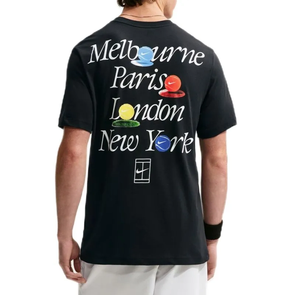 Теннисная футболка Nike Court Dri-Fit Tennis - black