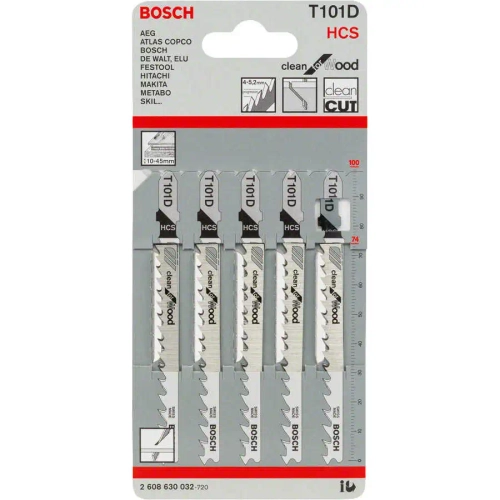 Пильное полотно по дереву T 101 D BOSCH 2608630032