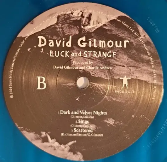 David Gilmour – Luck And Strange Coloured Translucent Sea Blue LP