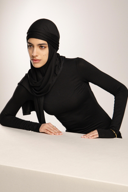 Хиджаб Молик тройка черный