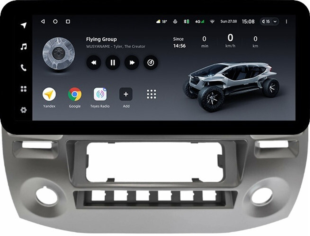 Магнитола для ГАЗ Соболь Бизнес, Газель Бизнес 2010-2017 (климат) - Teyes LUX ONE ROUND монитор 12.3" 2K QLED на Android 10, CarPlay, 4G SIM-слот