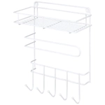 Полка с крючками и держателем для бумажных полотенец Ripiani 25*11,5*35 см (полимерное п