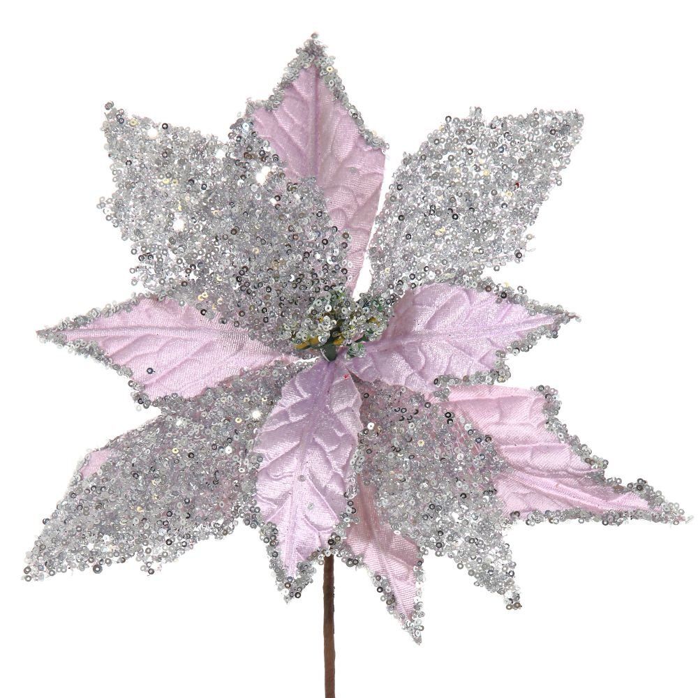 GAEM Цветок искусственный "Пуансеттия", L33 W33 H47 см, 3в.