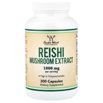 Double Wood Supplements, экстракт грибов рейши, 300 капсул (500 мг в 1 капсуле)