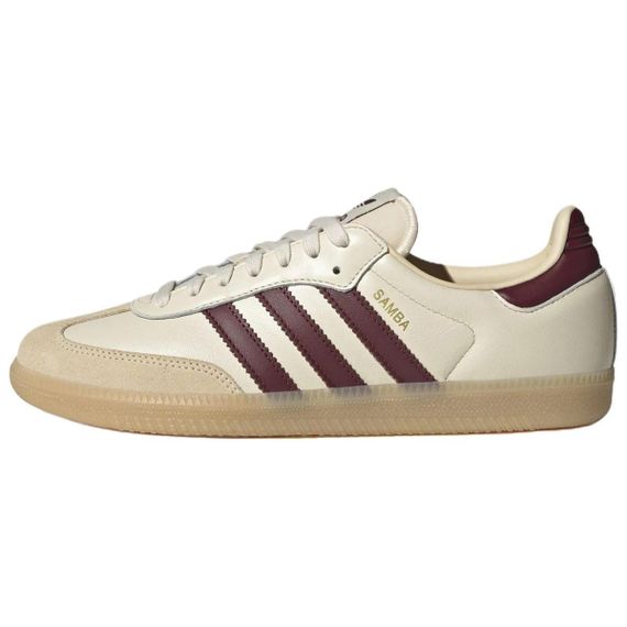 Кроссовки adidas originals SAMBA OG для скейтборда Низкие Бежевые/красные Мужские