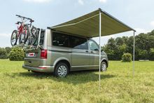 Маркиза Fiamma F40van 2.7м, накрышная механическая, корпус чёрный, полотно серое