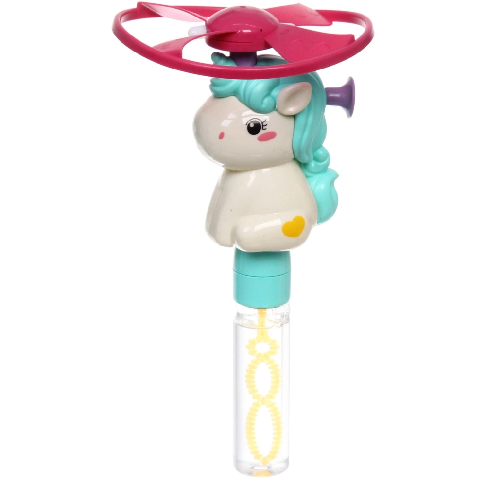 Мыльные пузыри «Чудесный единорог» 22 см, 80 мл, с вертушкой и подстветкой