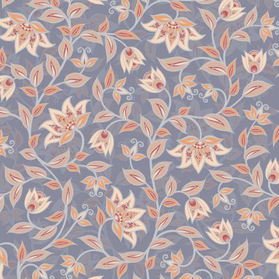 Восточный орнамент на сером фоне.  (Дизайнер Irina Skaska)