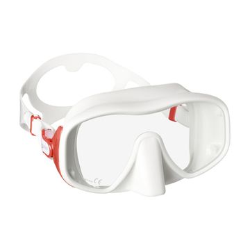 Маска Mares Jupiter Frameless для широких лиц бело-красная