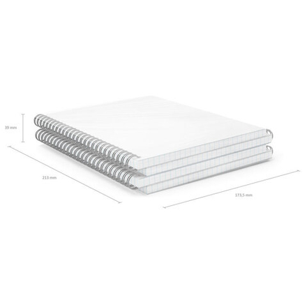 Тетрадь А5 80л кл. гребень ErichKrause Candy пластик. обложка, серебряный перламутр