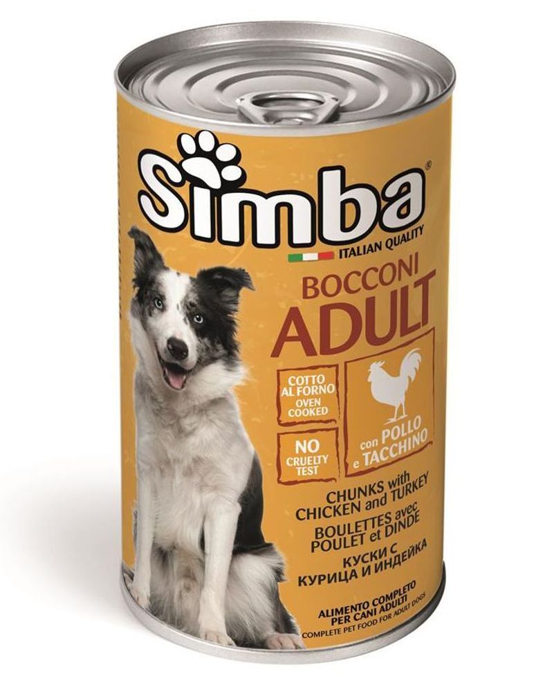 Simba Dog консервы для собак кусочки курицы с индейкой 415 гр