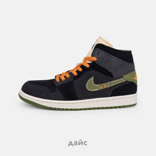 Кроссовки Jordan 1 Mid SE Craft "Halloween"