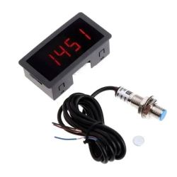 Цифровой тахометр, с датчиком Холла, 12 - 24 В постоянного тока, дисплей красный