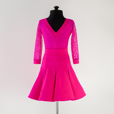 Laura 5-01-02-C | Платье годе для спортивных бальных танцев | Vasileva Dance