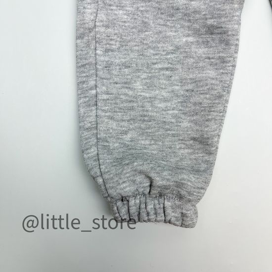 Штаны из футера, Серый меланж