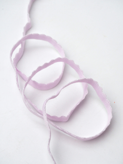 Резинка отделочная лавандовая ажурная ширина 12 мм с учетом фестона