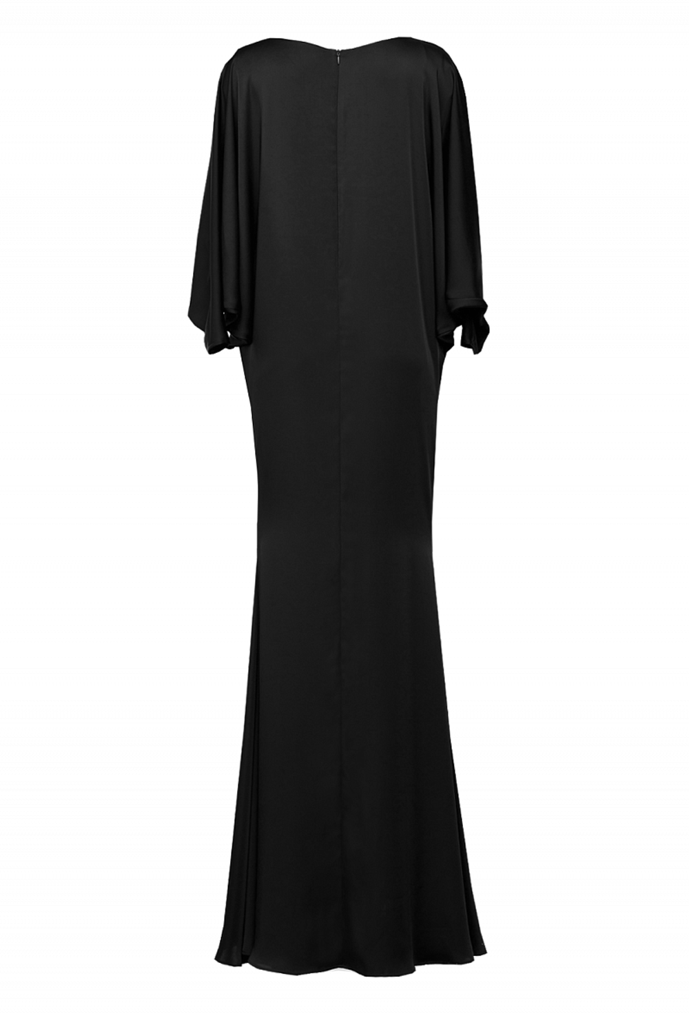 Вечернее платье чёрное с юбкой рыбка 30-19FW