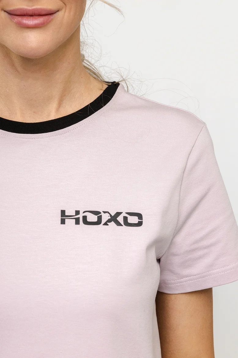 Футболка "НОХО" женская, цвет "Полярная роза"