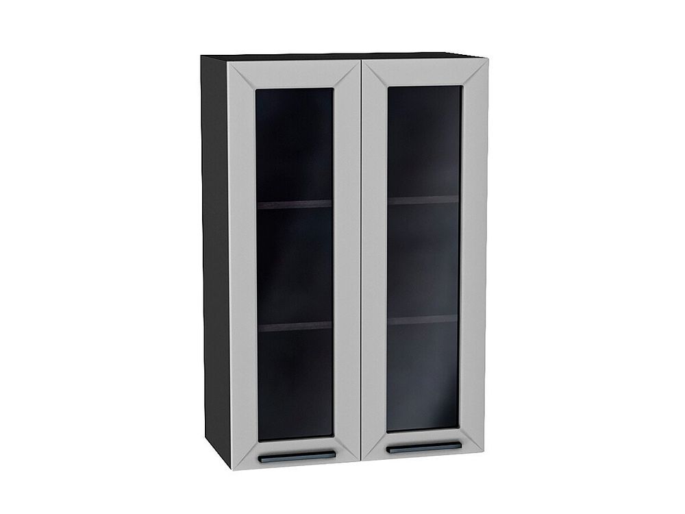 Шкаф верхний с 2-мя остекленными дверцами Глетчер