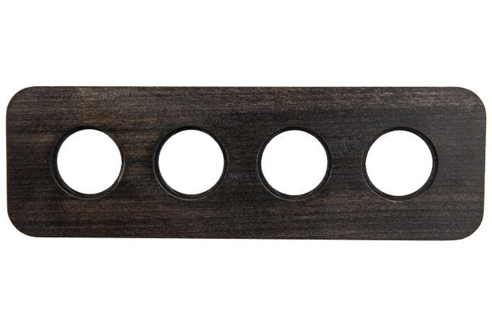 Рамка 4-х постовая (Угольно-черный) С.М. Верди BF5-640-119