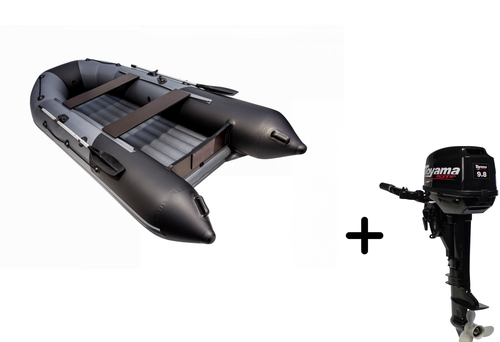 Таймень NX 4000 НДНД PRO графит + Toyama T 9.8 BMS (комплект лодка + мотор)