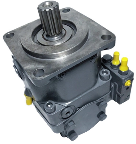 A11VO40LRH2/10R-NSC12N00 - Насос аксиально-поршневой нереверсивный регулируемый с наклонной шайбой для незамкнутой гидросистемы, рабочий объем 40 см3, LRH2 = регулятор мощность с ограничением хода, позитивное управлением ΔP = 25 бар, номинальное давление 350 бар, валS = шлицевой по ANSI B92.1a, проходной вал - нет