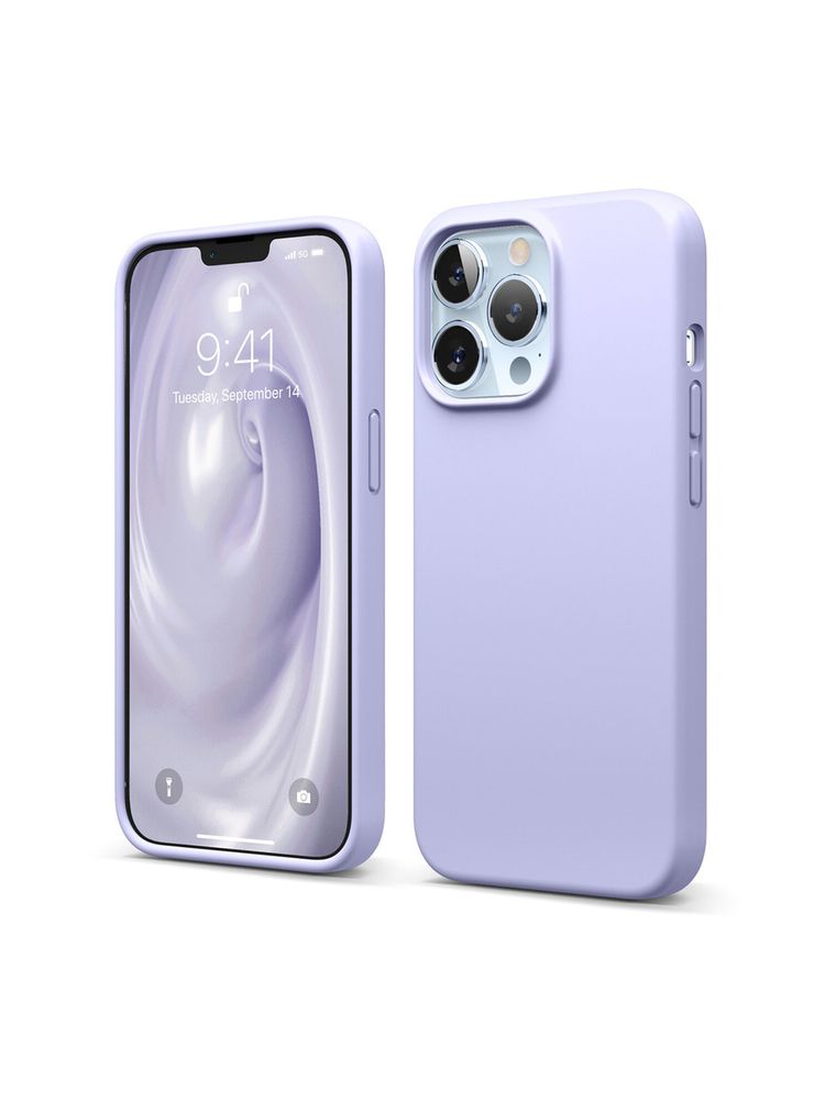 Накладка Apple 13 Pro силикон purple Coblue