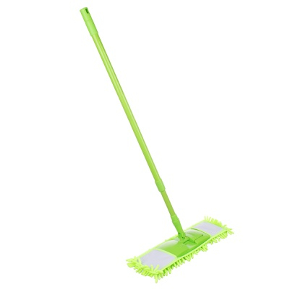 Швабра с насадкой из микрофибры, ручка телескоп. металл, пластик 70-120см VETTA (12шт/кор)