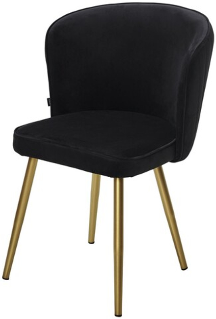 Стул М-City DISAUR Моне Zizi 521 Черный, Велюр, Золотой каркас