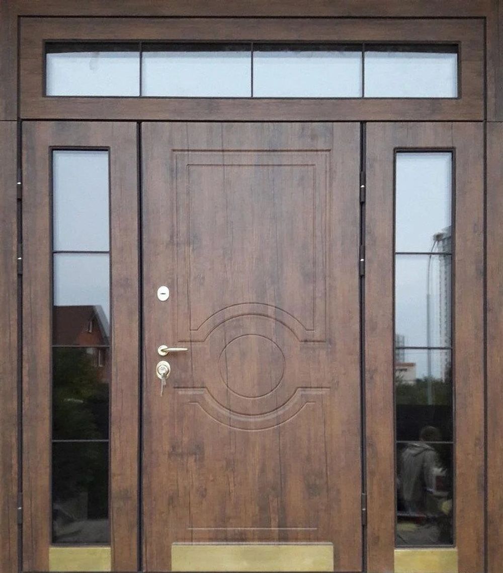 Дверь металлическая входная 2400 с фрамугой