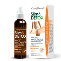 Compliment Slim&Detox Масло массажное разогревающее Антицеллюлит + Похудение