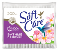 Romax Soft care Ватные палочки 200шт пакет