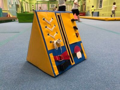 Детский Мягкий модуль развивающий - "Домик дидактический"