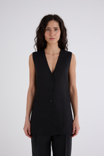 Жилет Анаис удлинённый изо льна 100%