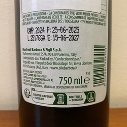 Оливковое масло BARBERA Extra Virgin D.O.P. Val di Mazara," CASTELLO di RESULTANO" , 750 мл Италия