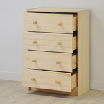 Комод деревянный с ящиками Раст, из массива сосны, с органайзерами для хранения