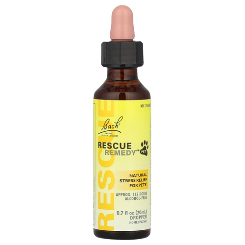 Bach, Rescue Remedy® Pet, натуральное средство для снятия стресса, 20 мл (0,7 жидк. унции)