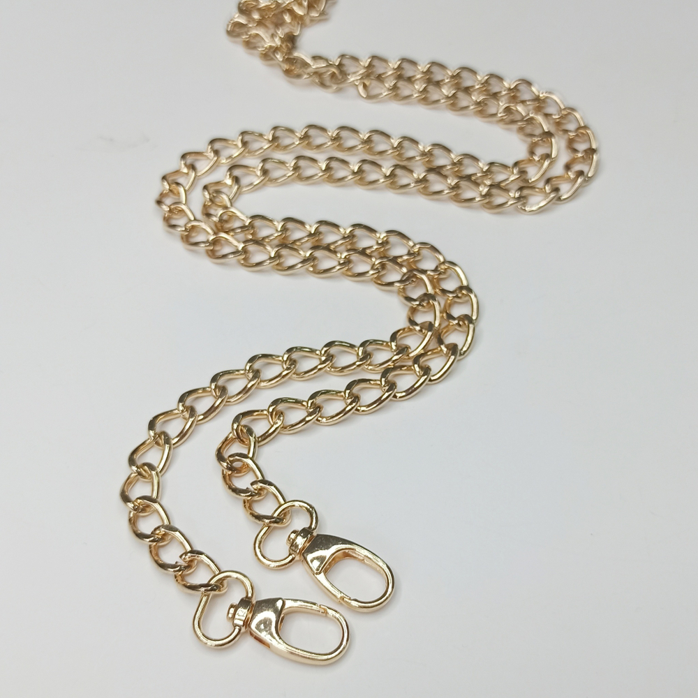 Ручка цепь с карабинами Золото 13*9