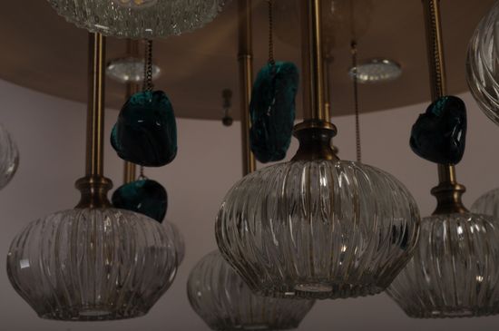 Люстра потолочная MANNE PL.7442-12+5(BR) d60