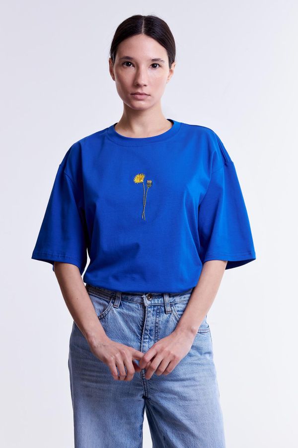 Футболка Одуванчик Ярко-Синяя - фото 5