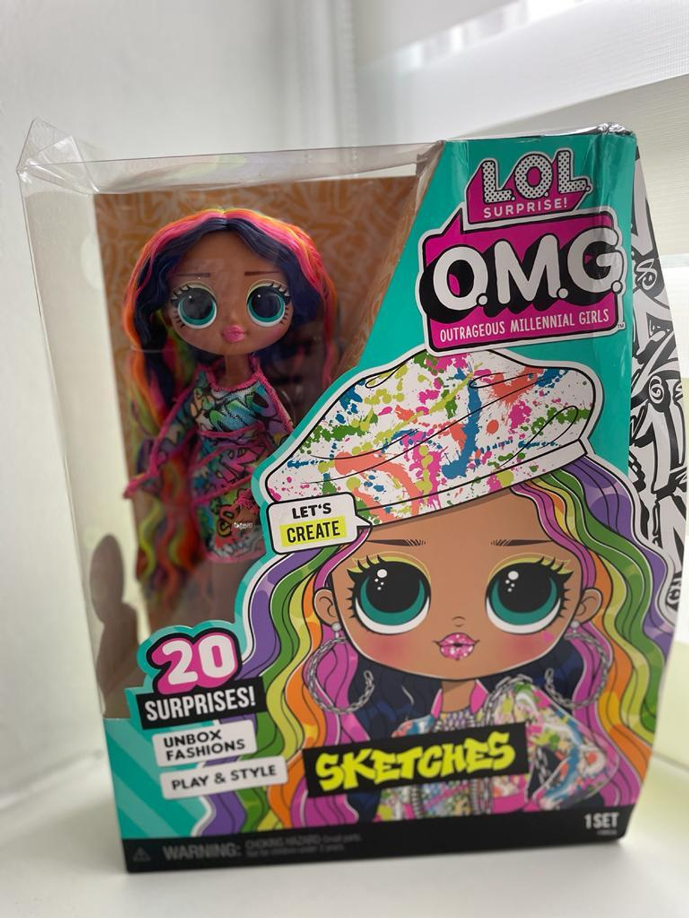 Кукла LOL Surprise OMG 6 серия - Sketches (Поврежденная упаковка)