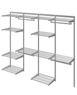 ПРАКТИК Гардеробная система Max G240 графит, 255x45x205 см