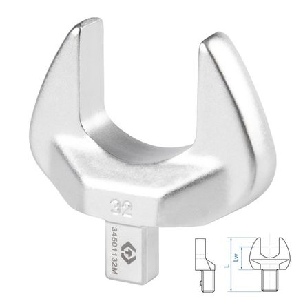 Цена на KING TONY (34501132M) Насадка рожковая серии "FIT", 32 мм, 9х12 мм