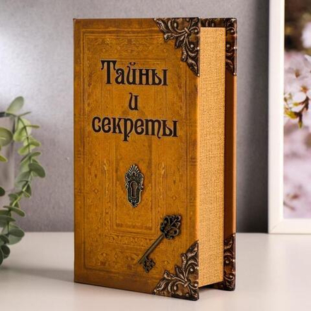 117465 Сейф книга кожа "Тайны и секреты"