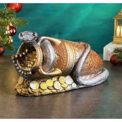 Копилка "Змея на кувшине" 32х19см 10794985