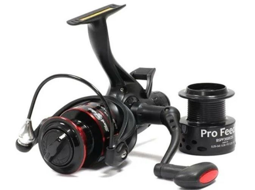 Катушка для рыбалки безынерционная фидерная Black Side Pro Feeder CDS (3+1 подш.)