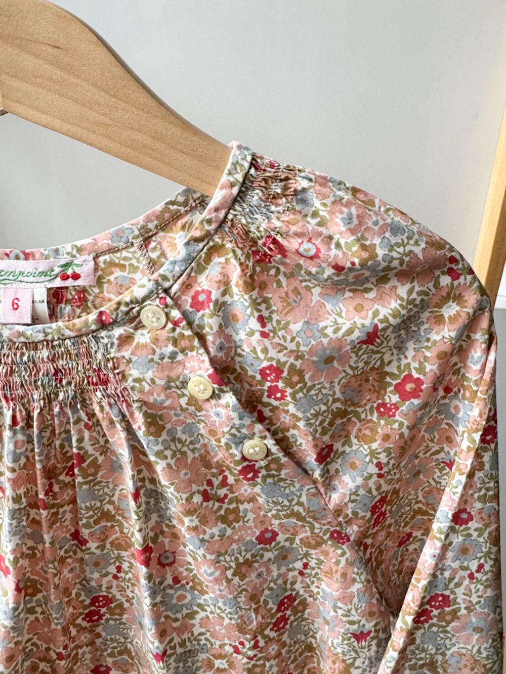 Хлопковая блузка Bonpoint, 116