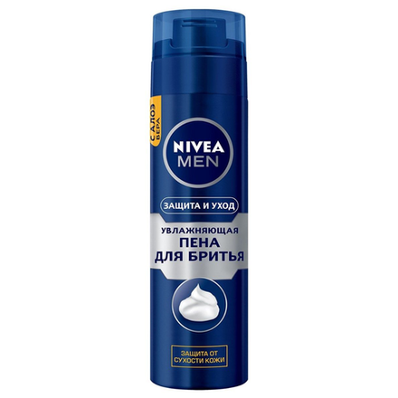 Пена для бритья Nivea Men Защита от сухой кожи 200 мл