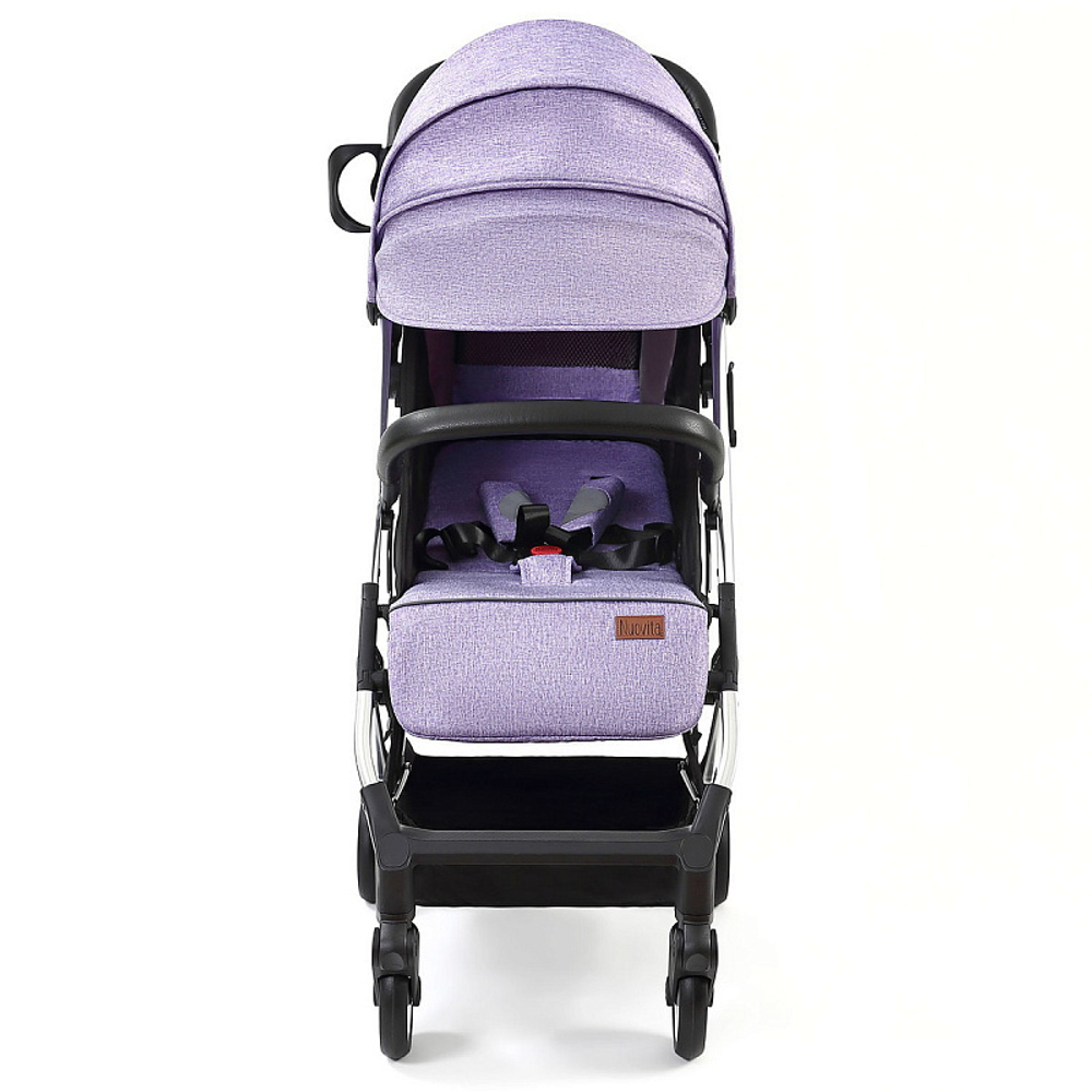 Детская прогулочная коляска Nuovita Anima lilla, Argento / Сиреневый, Серебряный
